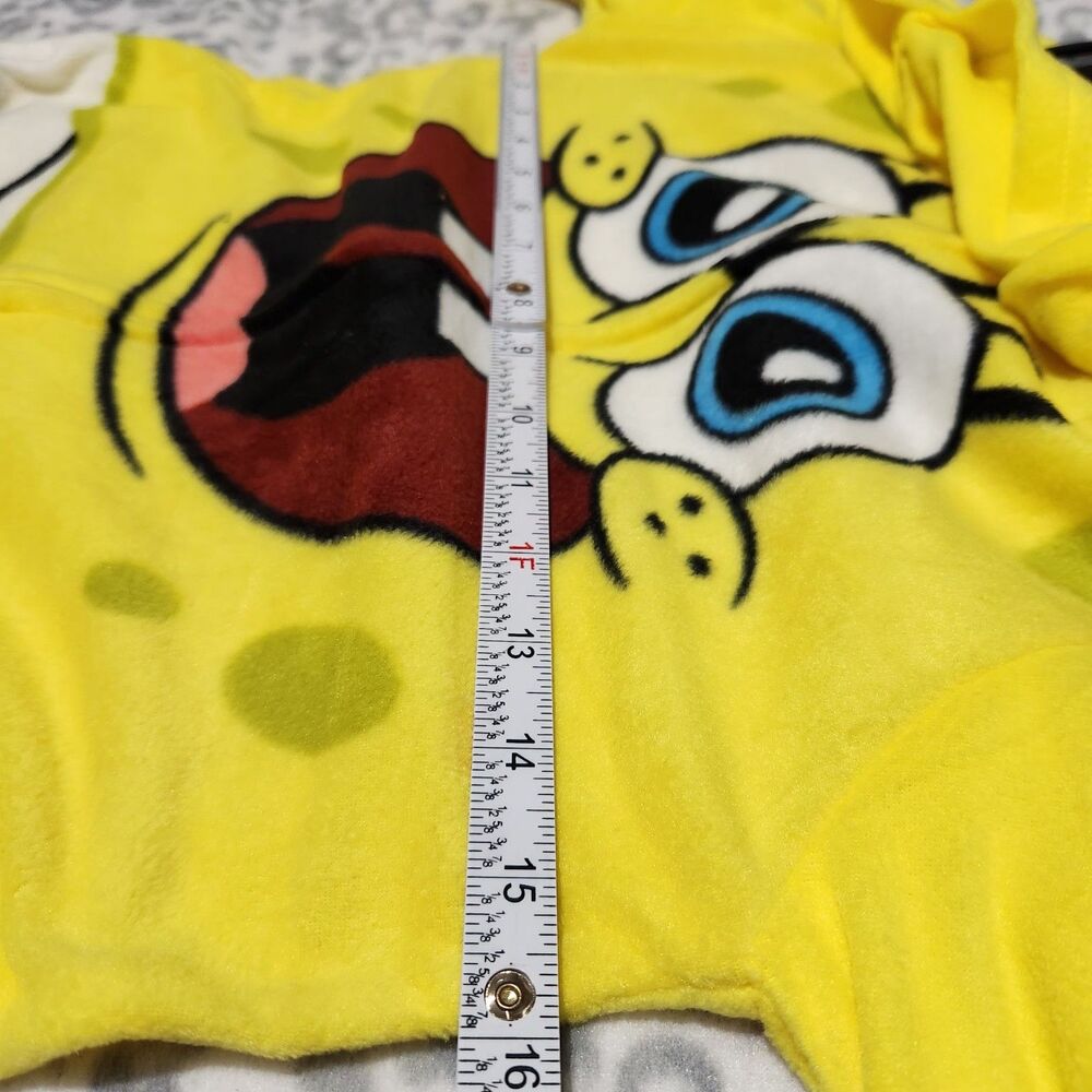 Spongebob Pajama Boys Size Medium 8 Hooded Full Zip - Picture 8 of 15